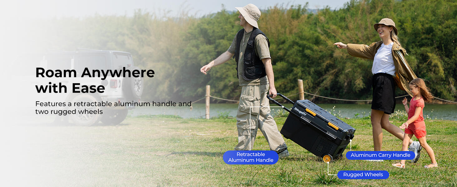 portable refrigerator on wheels