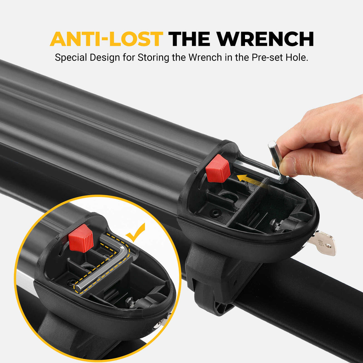Ski And Snowboard Rack with Anti-Theft Lock – BougeRV