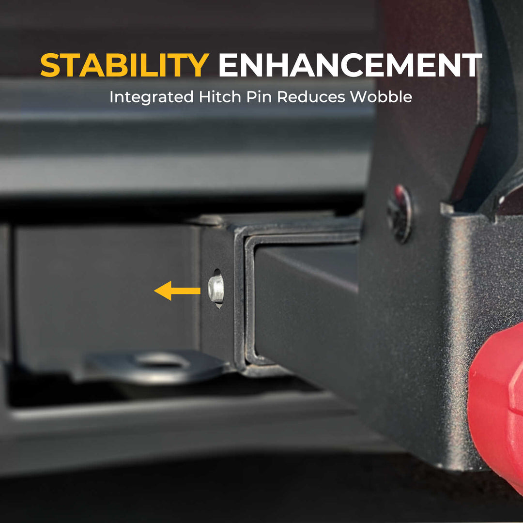 BougeRV Hitch Ski Snowboard Rack with Security Lock(Fit for 2" Receiver)