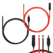 Solar Extension Cable with Extra Free Connectors(xx FT Red+xx FT Black)