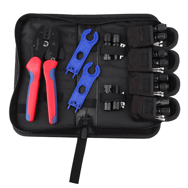 Solar Connectors Crimp Tool Kit for 10/11/12/13 AWG Solar Wire 6 Pairs