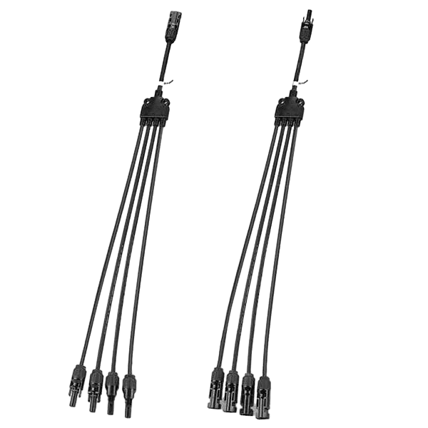 BougeRV Solar Panel Parallel Connectors 1 to 4 Solar Cable Wire