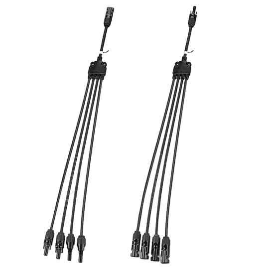 BougeRV Solar Panel Parallel Connectors 1 to 4 Solar Cable Wire