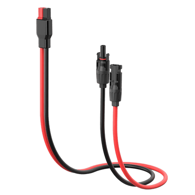 BougeRV 6 Feet 10AWG Solar Extension Cable with Female and Male Connector  with Extra Free Pair of Connectors Solar Panel Adaptor Kit Tool (6FT Red +