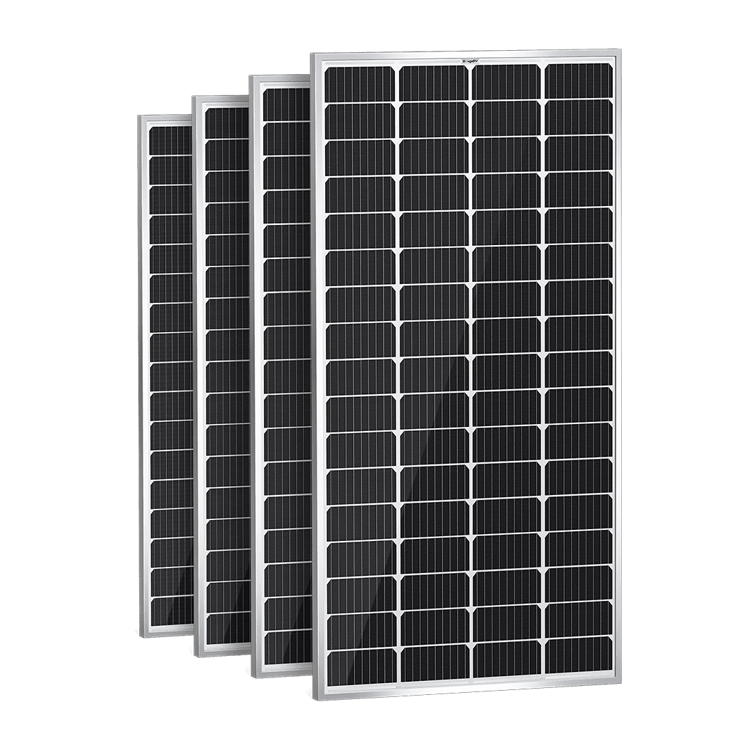 BougeRV 200W 12V 9BB Mono Solar Panel Refurbished)