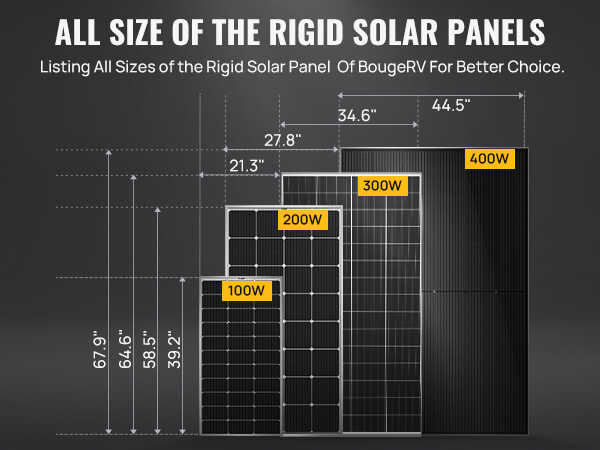 400w 10BB solar panel with all size of the rigid solar panels