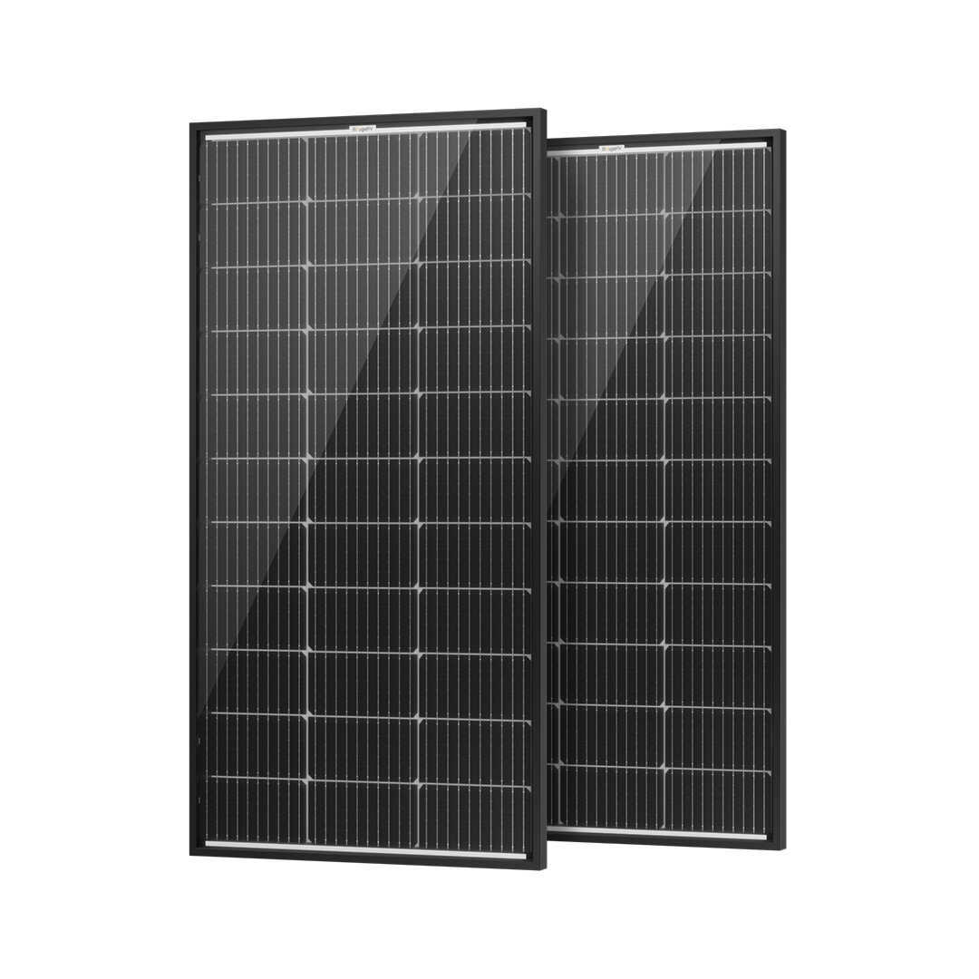 BougeRV 100W 12V 10BB Mono Bifacial Solar Panel