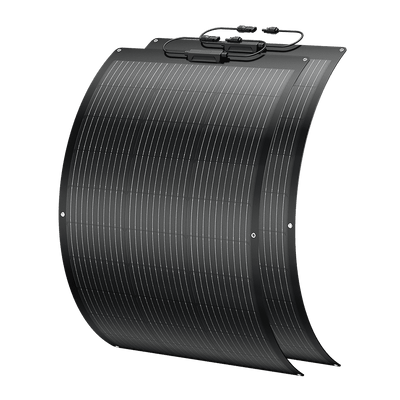 BougeRV Arch 200 Watt (2x100W) Fiberglass Curved Solar Panel