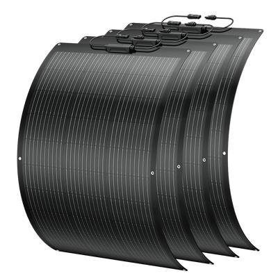 400 Watt Fiberglass Curved Solar Panel (4x100W)