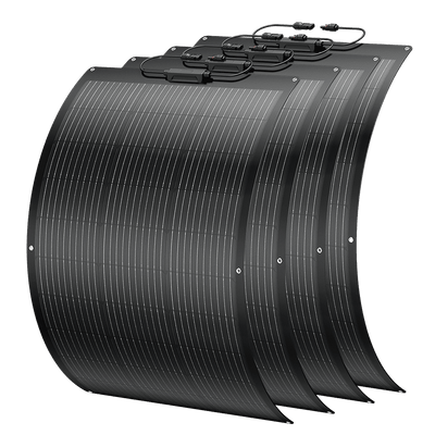 BougeRV Arch 400 Watt (4x100W) Fiberglass Curved Solar Panel