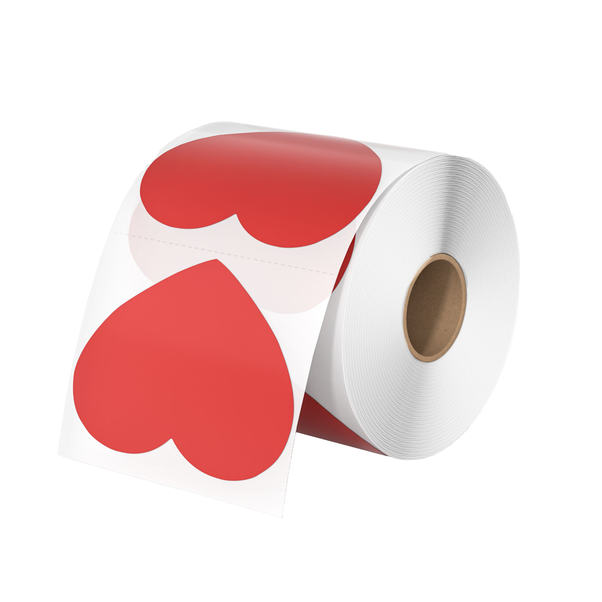 MUNBYN Heart Shaped Thermal Stickers Labels | 400 Labels/Roll