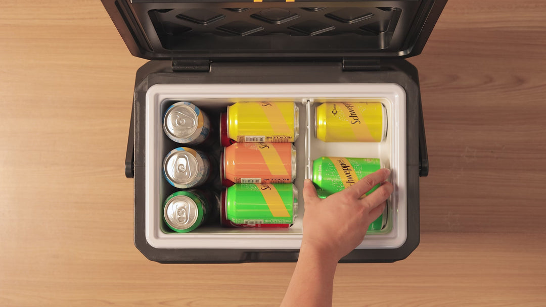 BougeRV New CRH20 21QT 12V Portable Car Fridge with 240Wh Battery