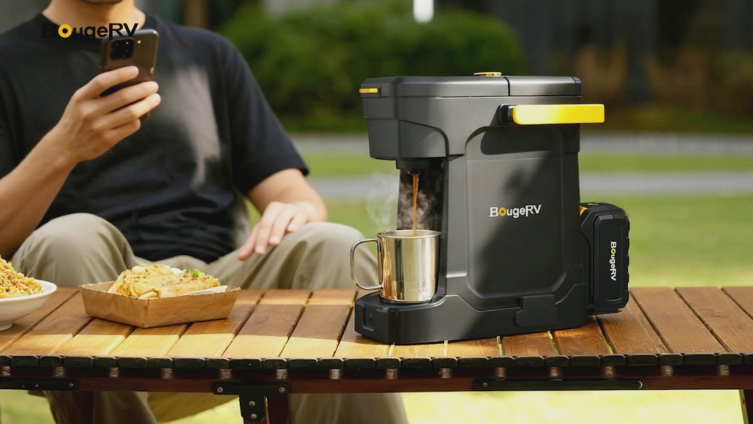 BougeRV Portable Coffee Maker With 144Wh Battery