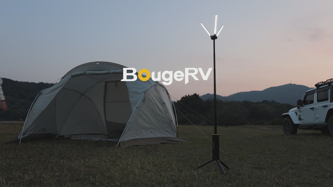 BougeRV New T1 Portable Telescopic Camping Lantern