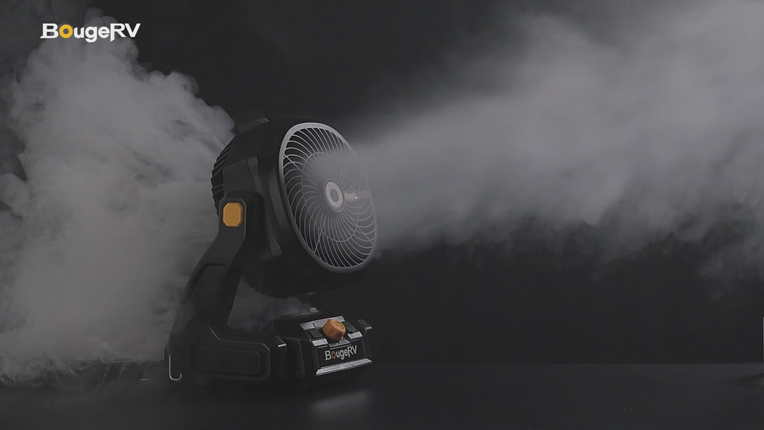 BougeRV F02 Portable Cordless Outdoor Fan with 144Wh Battery