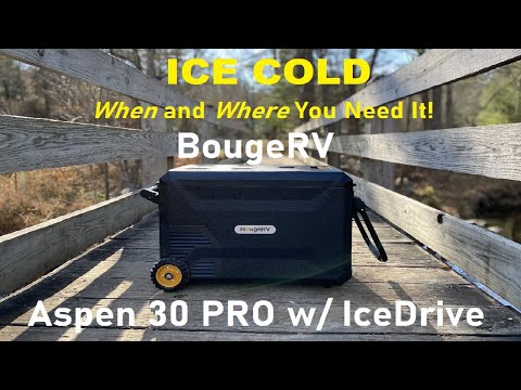 BougeRV ASPEN 30 PRO 34QT Dual Zone 12V Portable Refrigerator