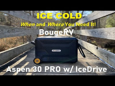 BougeRV ASPEN 30 PRO 34QT Dual Zone 12V Portable Refrigerator