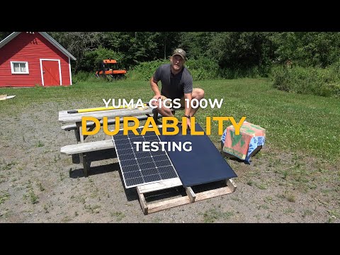 BougeRV Yuma 100W CIGS Thin-film Flexible Solar Panel with Tape (Compact Version)