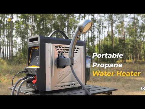 BougeRV New Portable Propane Outdoor Camping Water Heater