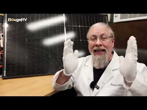 BougeRV N-Type 12V 200 Watt Bifacial 16BB Solar Panel(Refurbished)