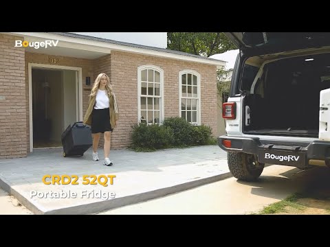 BougeRV CRD2 43QT Dual Zone 12V Portable Fridge Freezer
