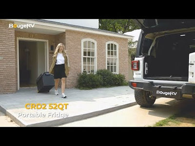 BougeRV CRD2 43QT Dual Zone 12V Portable Fridge Freezer