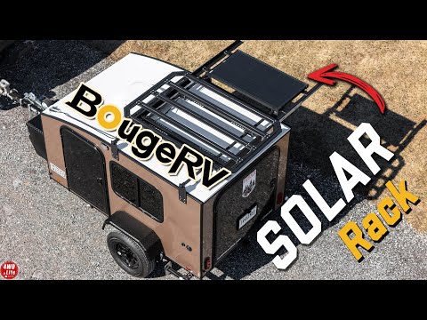 BougeRV Modular Roof Rack Platform with Slidable Solar Panel Bracket