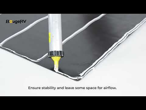 BougeRV Arch 800 Watt(4x200W) Fiberglass Curved Solar Panel