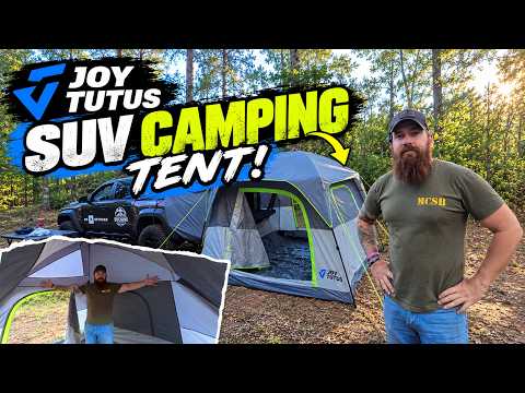 SUV Camping Tent for 4-6 Person, Dual-Use Car Tent with Double Door