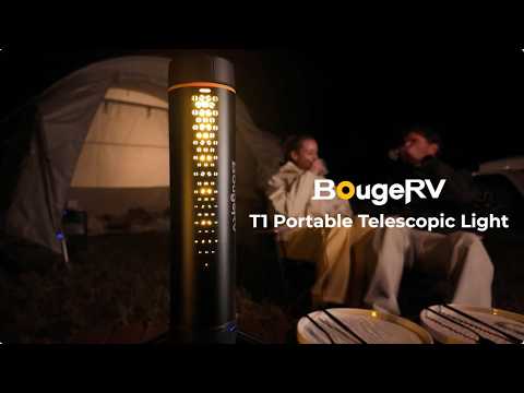 BougeRV New T1 Portable Telescopic Camping Lantern