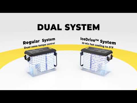 BougeRV ASPEN 30 PRO 34QT Dual Zone 12V Portable Refrigerator