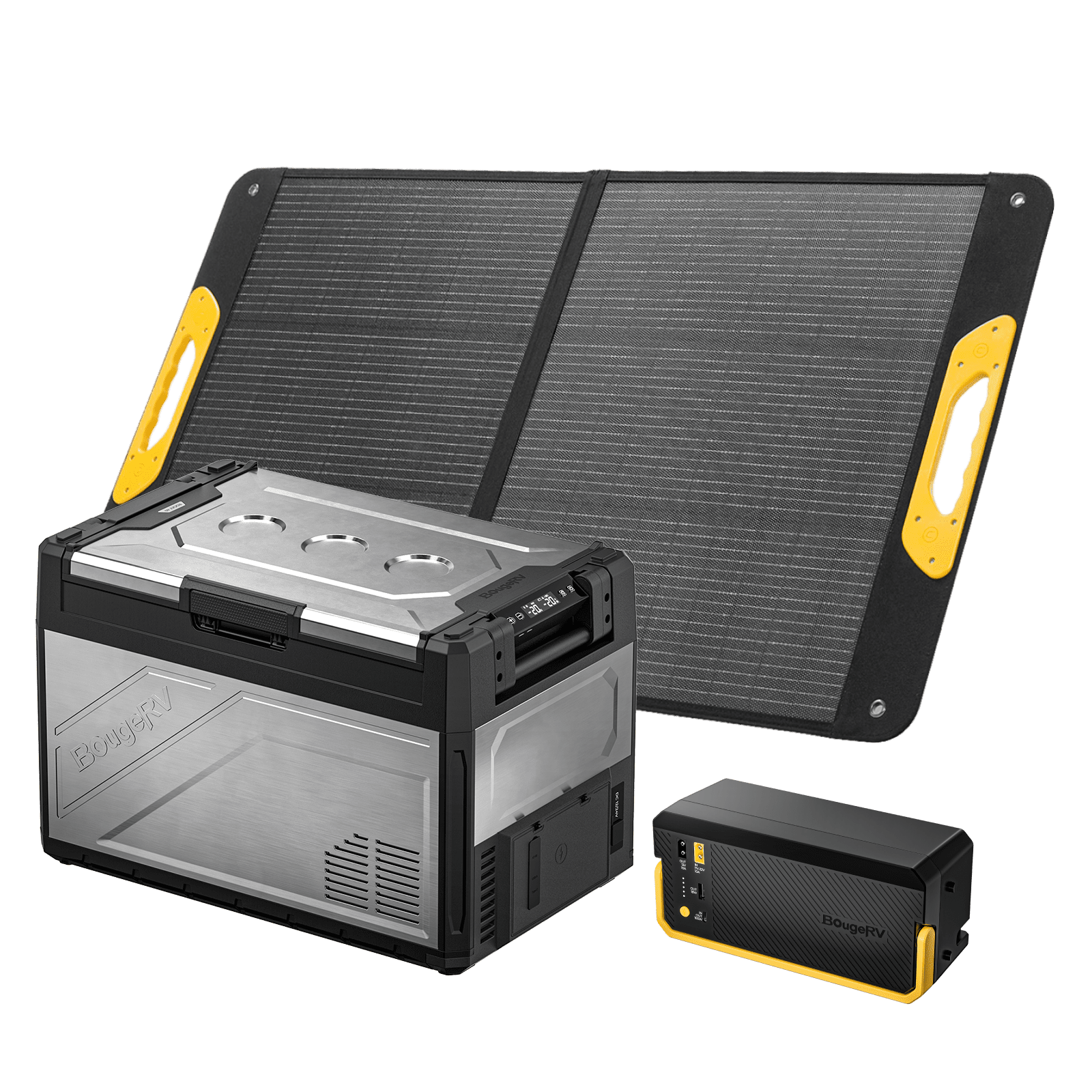 BougeRV New Rocky V3.0 55QT Dual Zone 12V Car Fridge