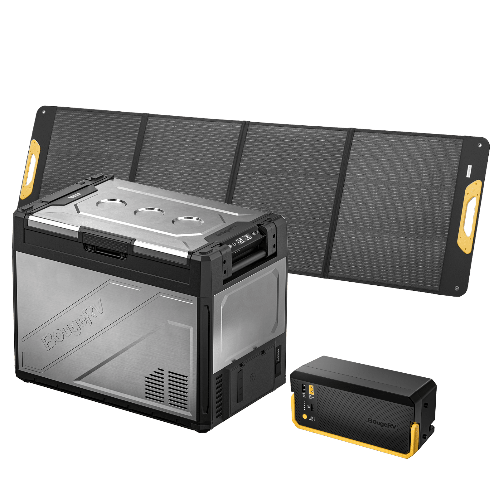 BougeRV New Rocky V3.0 69QT Dual Zone 12V Car Fridge
