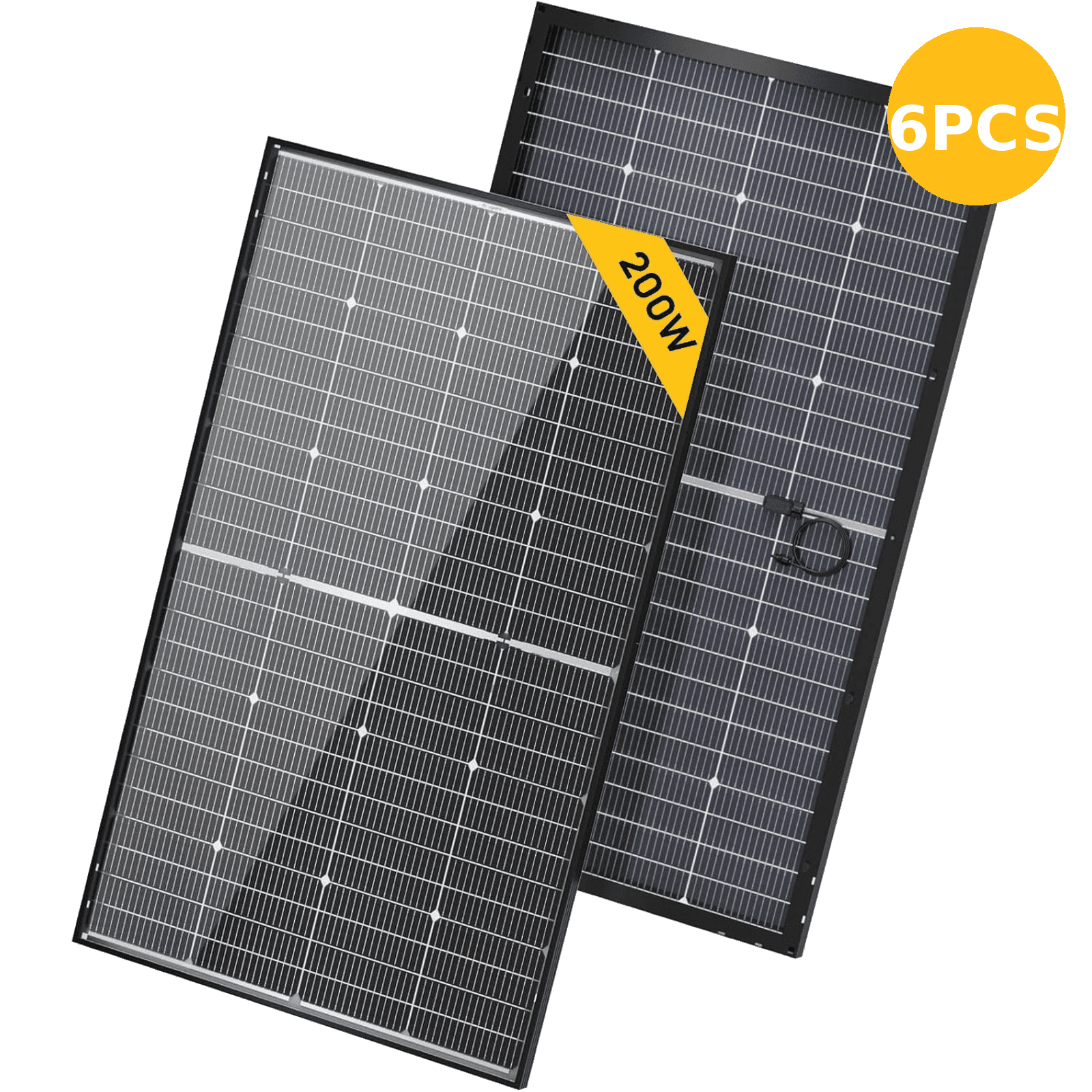 Panel solar bifacial BougeRV N-Type 12V/24V 200 vatios 16BB