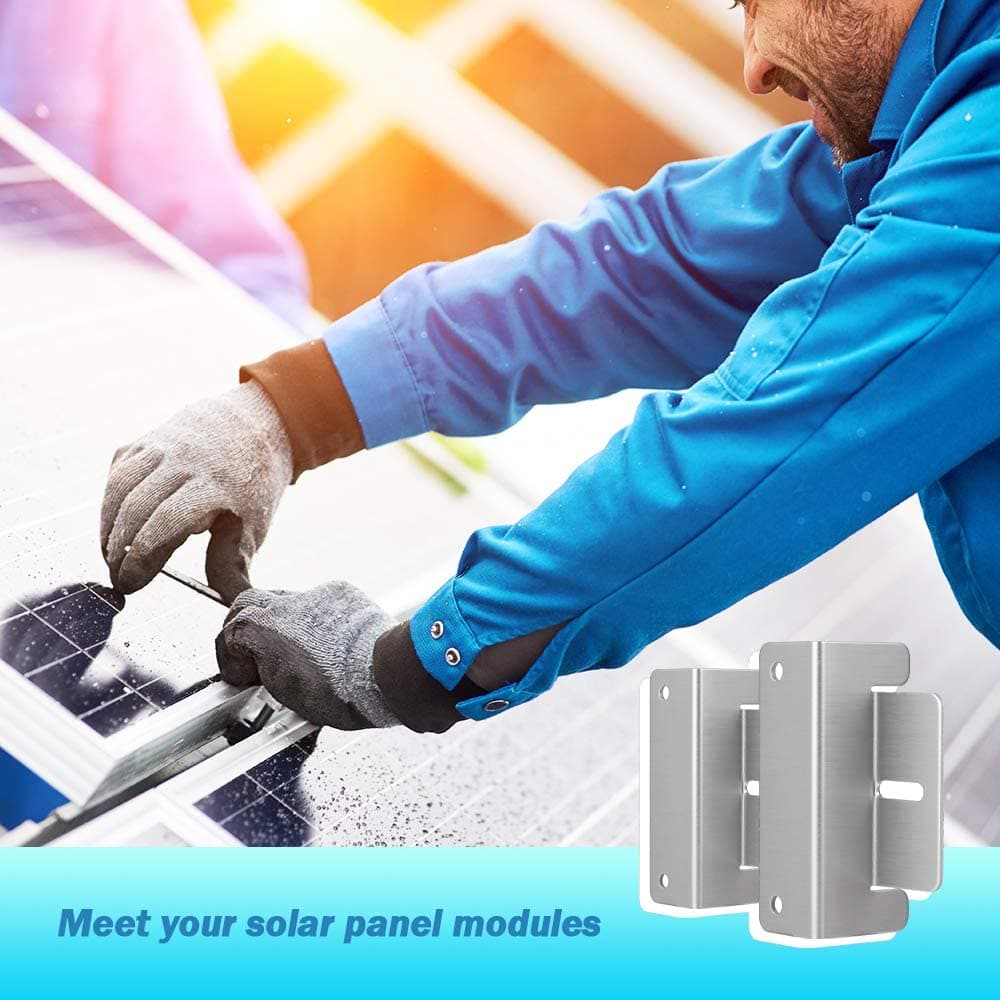 Solar Panel Mounting Z Bracket Mount Kits （4 set 16 Units） - BougeRV