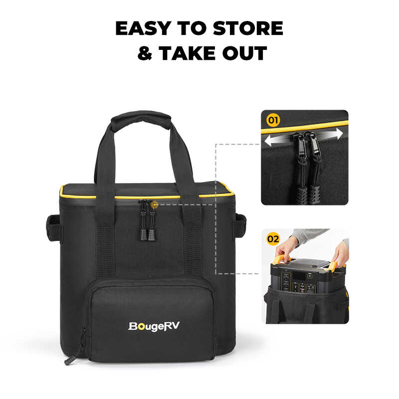 Portable Carrying Bag for Fort 1000 Power Station – BougeRV