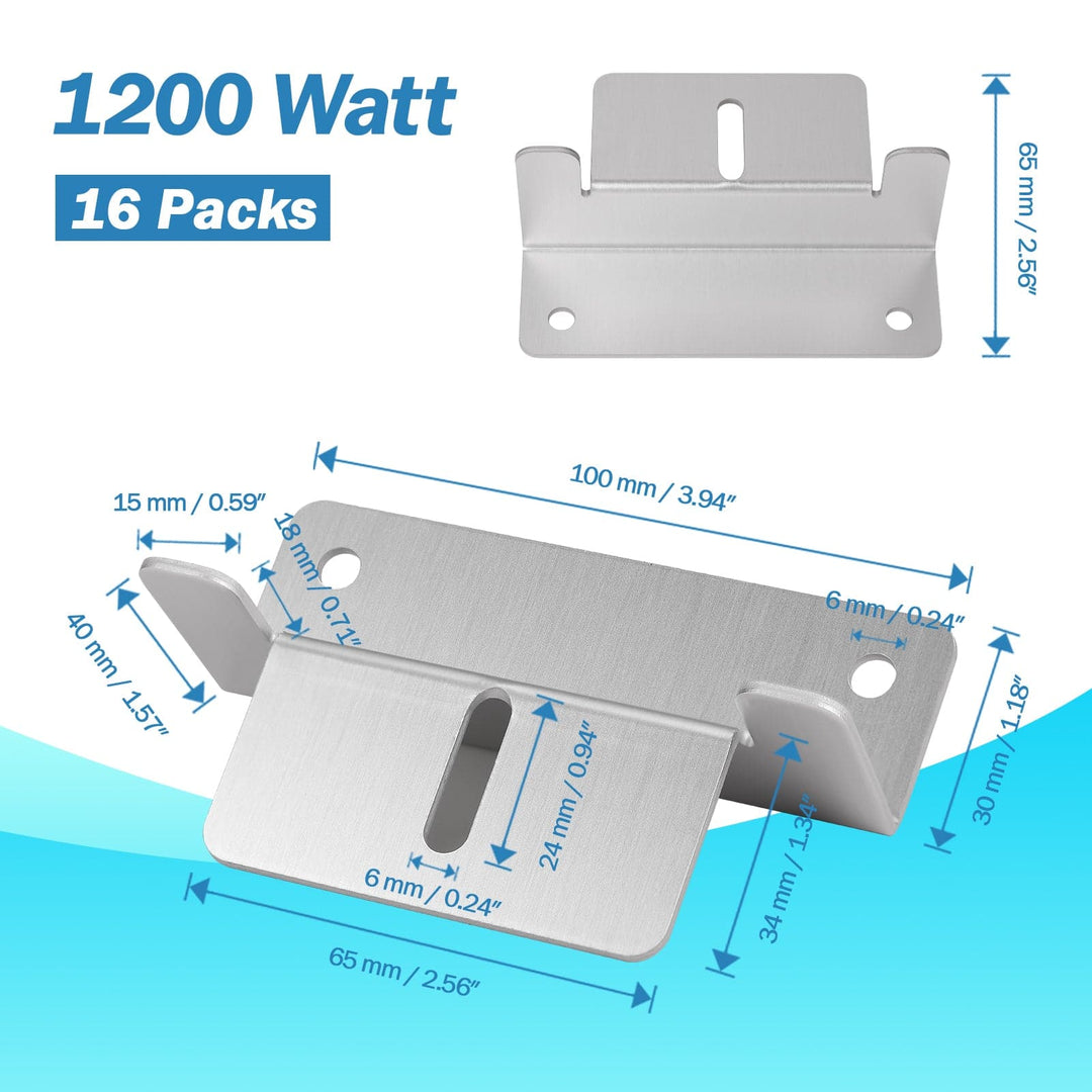 Solar Panel Mounting Z Bracket Mount Kits （4 set 16 Units） - BougeRV