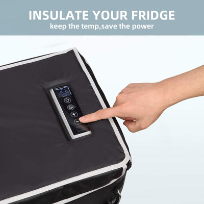 12V 30 Quart (28L) Portable Fridge & 30 Quart Insulated Protective Cover