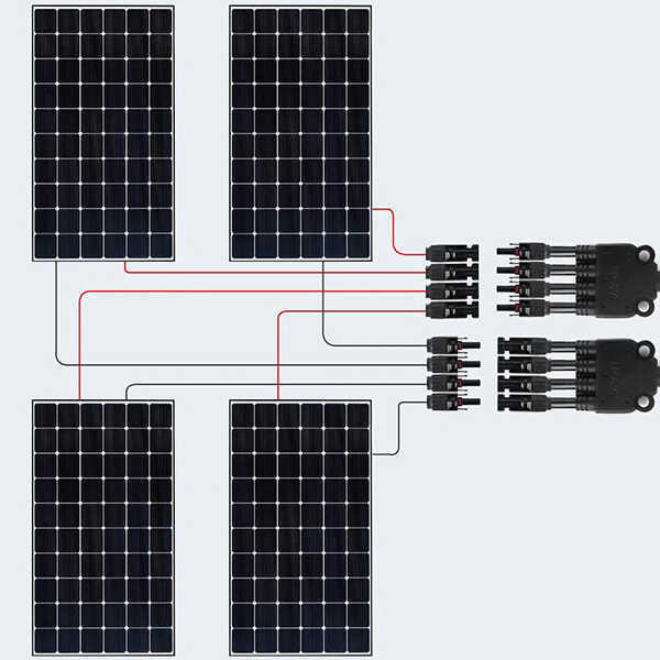 4to 1 mc4 connector