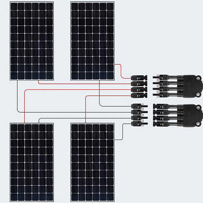 4to 1 mc4 connector