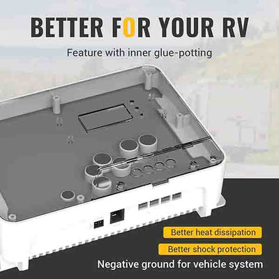 200W 12V 9BB Mono Solar Panel&40A MPPT Solar Charge Controller