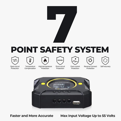 Li 10A PWM Solar Charge Controller 12V 24V