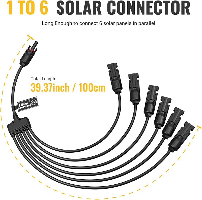 Câble de connexion pour panneau solaire FOSSiBOT 3 en 1 MC4