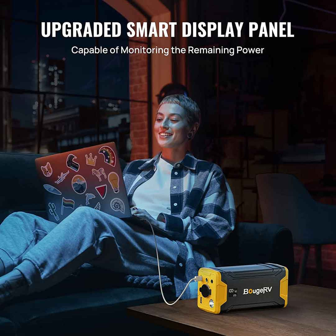 BougeRV 277WH Portable Power Station for Fridge