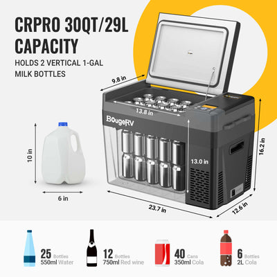 CRPRO30 30 Quart Portable Fridge With 220Wh Power Station