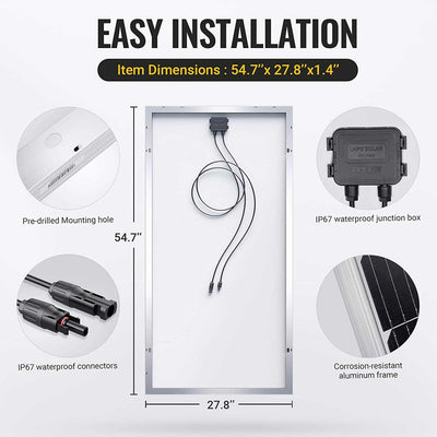 200 Watt 12 Volt Solar Kit