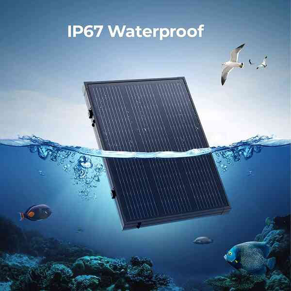 BougeRV 130 Watts portable solar panel innovative adopted the 9BB mono solar cell