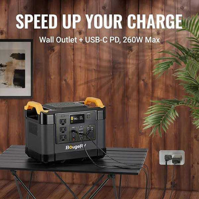 BougeRV portable power station low noise does not affect your rest