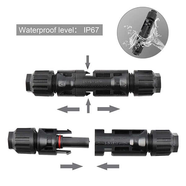 BougeRV solar connectors with IP67 Waterproof