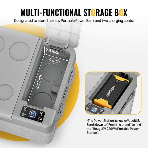 CRPRO20 21 Quart Car Fridge With 220Wh Power Station